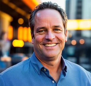 Steve, founder of Flockity, smiling in a professional outdoor headshot.