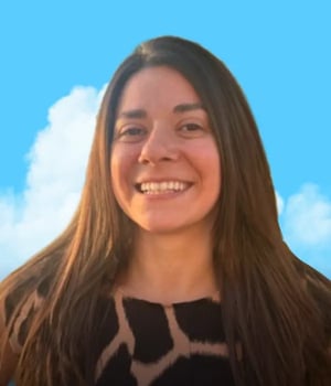 Cloud styled headshot of Flockity creator Loni