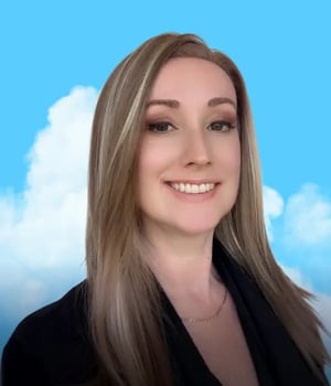 Cloud styled headshot of Flockity creator Shenoa